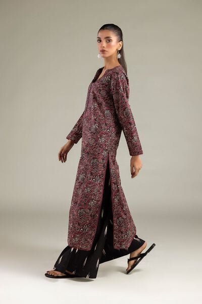 Printed | Cambric | Relaxed Ikat Pants | USD 25.00