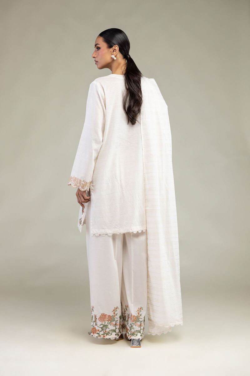 Embroidered | Messuri Dobby | Floral Tailored 3-Piece | USD 85.00