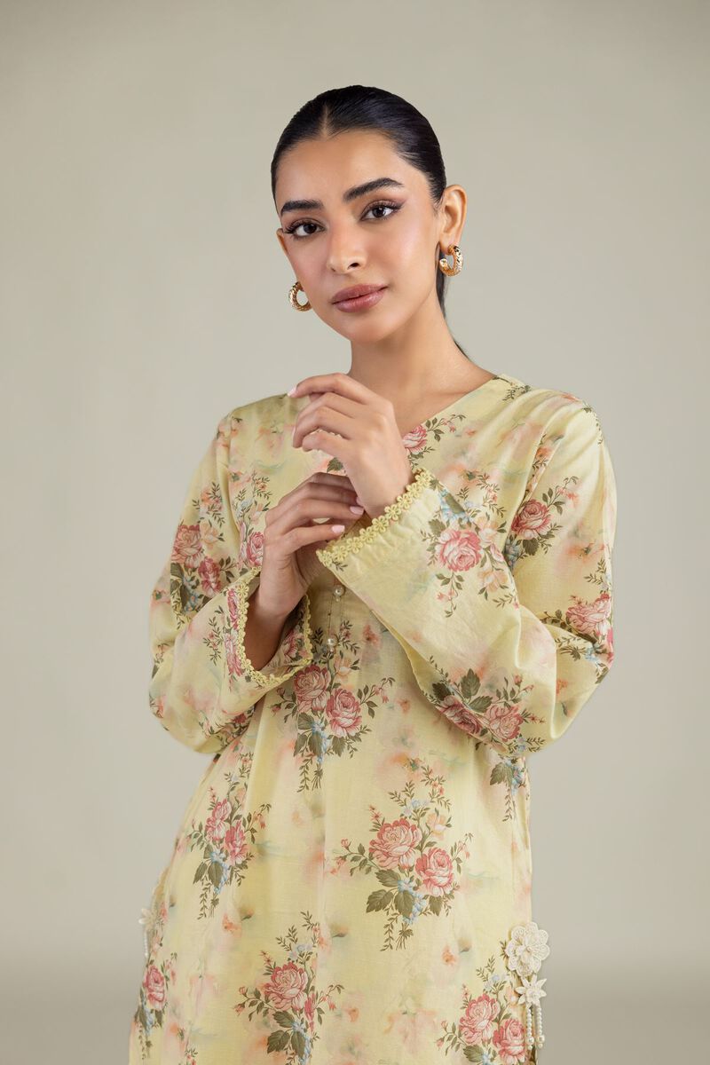 Printed | Cotton Dobby | Floral Printed Kurta | USD 35.00