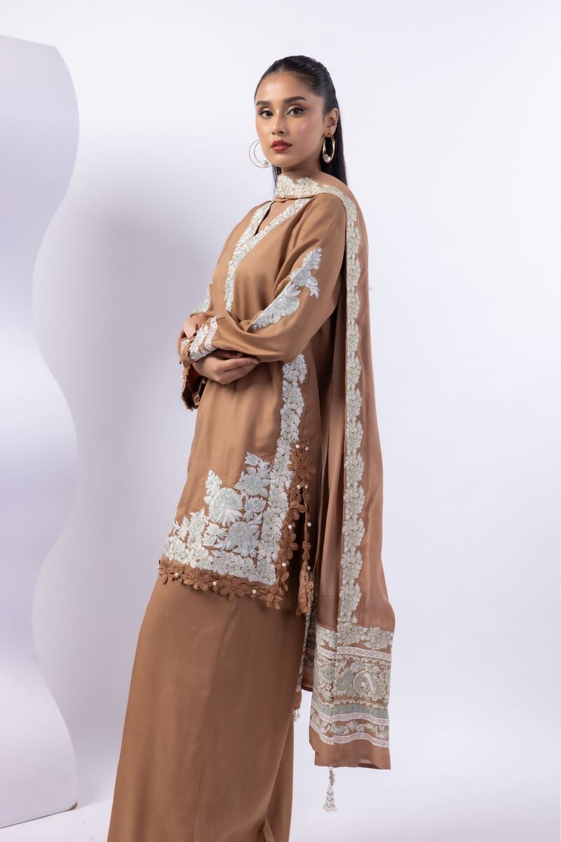 Embroidered | Light Thai Silk | Dupatta | USD 50.00
