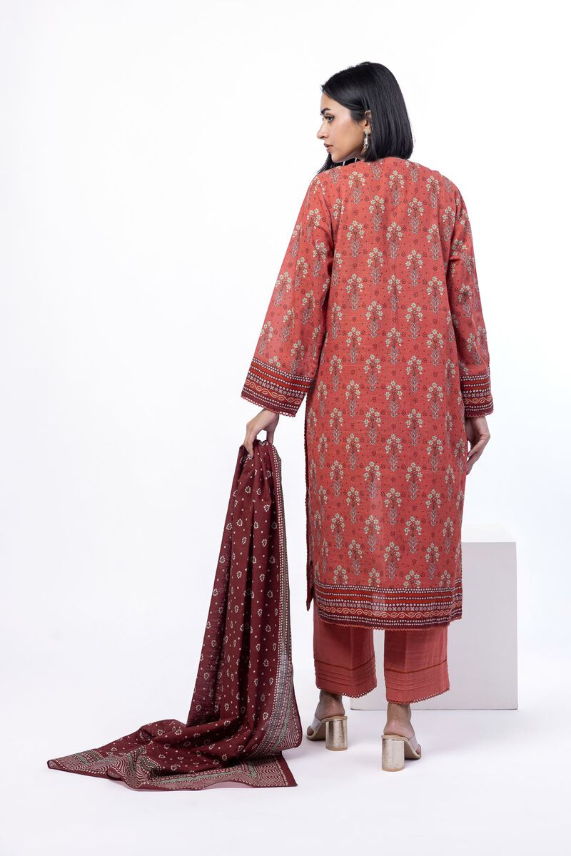 Printed | Textured Cotton | Tailored 3 Piece | USD 45.00