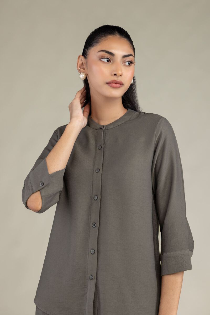 Dyed | Crepe | Solid Crepe Shirt | USD 40.00