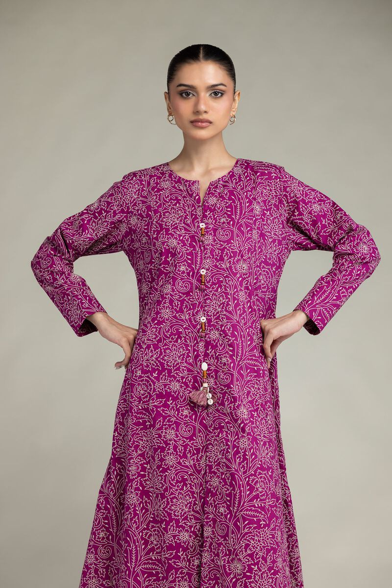 Printed | Cambric | Floral Round-Neck Kurta | USD 40.00