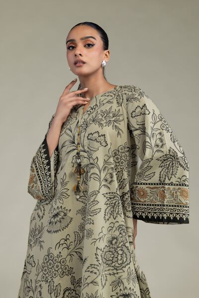 Printed | Cambric | Cambric Longline Kurta | USD 35.00