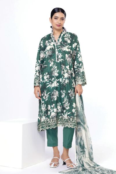 Embroidered | Cambric | Fabrics 3 Piece | USD 16.50