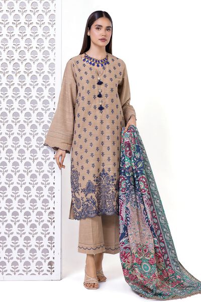 Embroidered | Light khaddar Messuri | Tailored 3 Piece | USD 40.00
