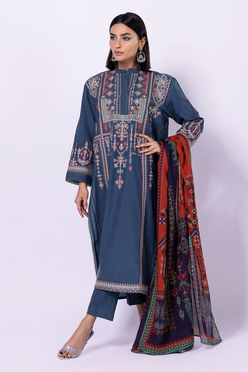 Embroidered | Diamond Dobby | Fabrics 3 Piece | null