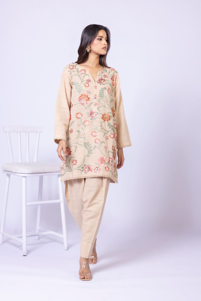 Embroidered | Textured Cotton | Kurta | USD 40.00