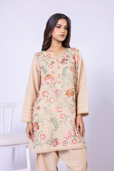 Embroidered | Textured Cotton | Kurta | USD 40.00
