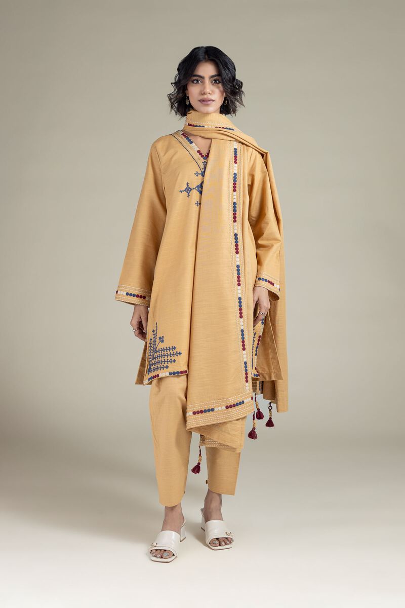 Embroidered | Textured Cotton | Dupatta | USD 20.00