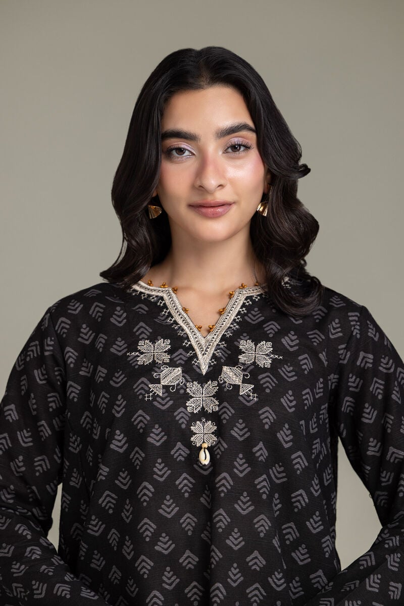 Embroidered | Light Khaddar | Black Khaddar Tailored | null
