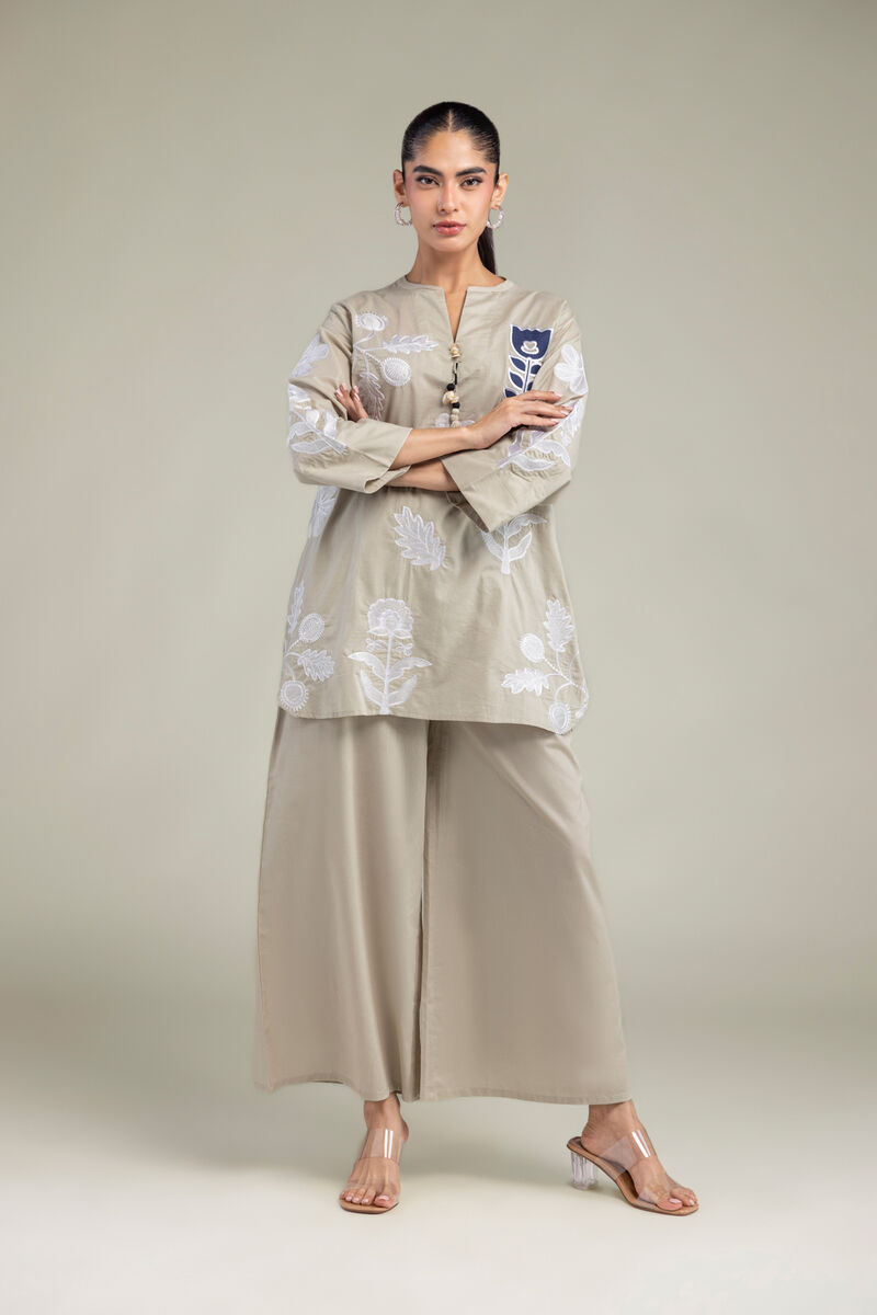 Dyed | Cambric | Beige Cambric Trousers | USD 30.00