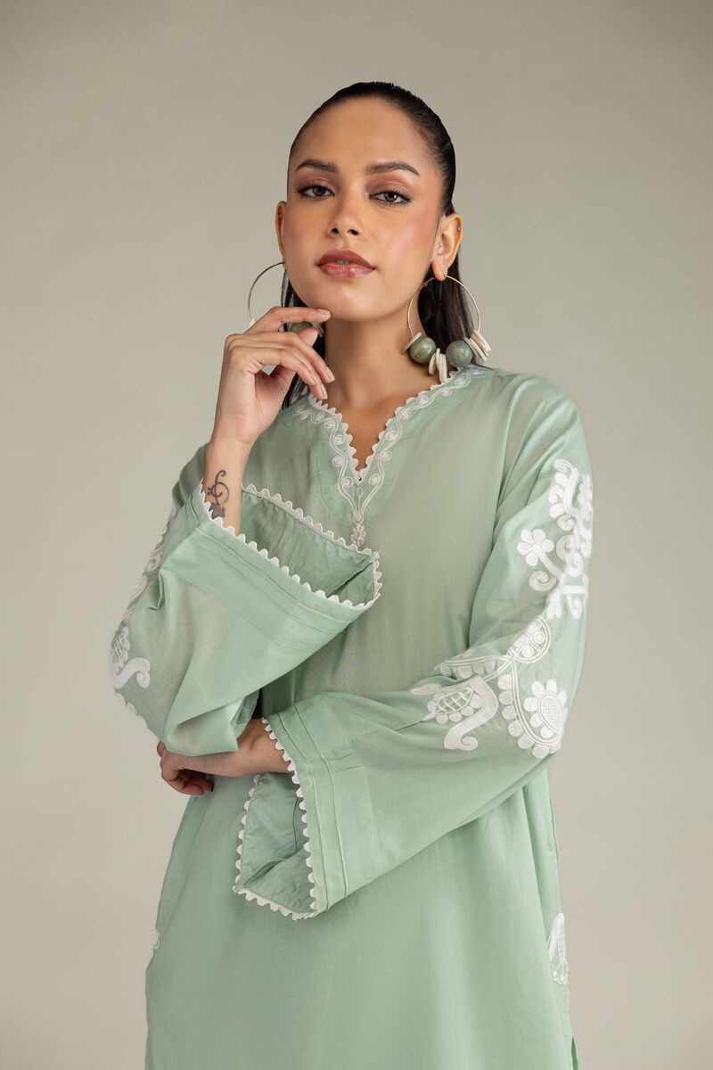 Embroidered | Cambric | Floral Cambric Kurta | USD 45.00