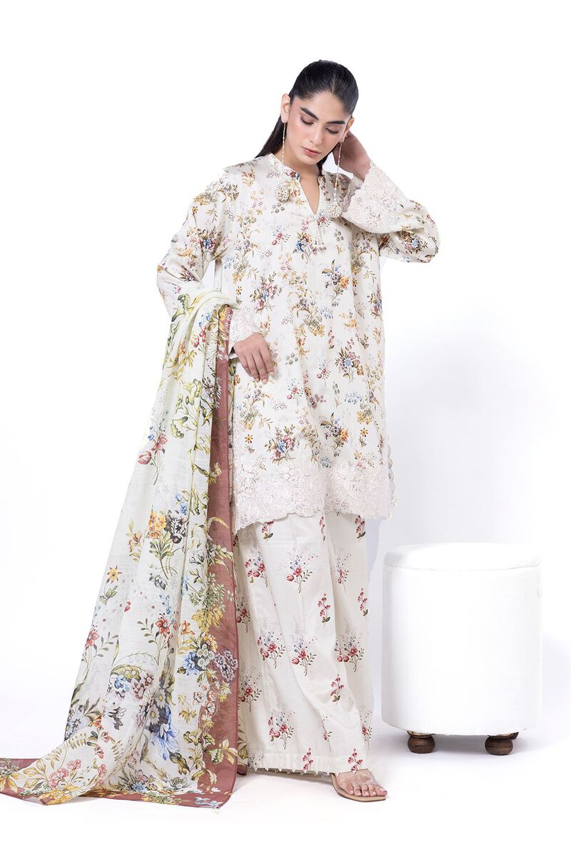 Embroidered | Cotton Satin | Tailored 3 Piece | USD 42.50