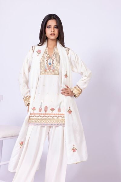 Embroidered | Tusser Silk | Dupatta | USD 25.00