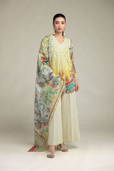 Embroidered | Raw Silk | Short Floral Kurta | USD 55.00