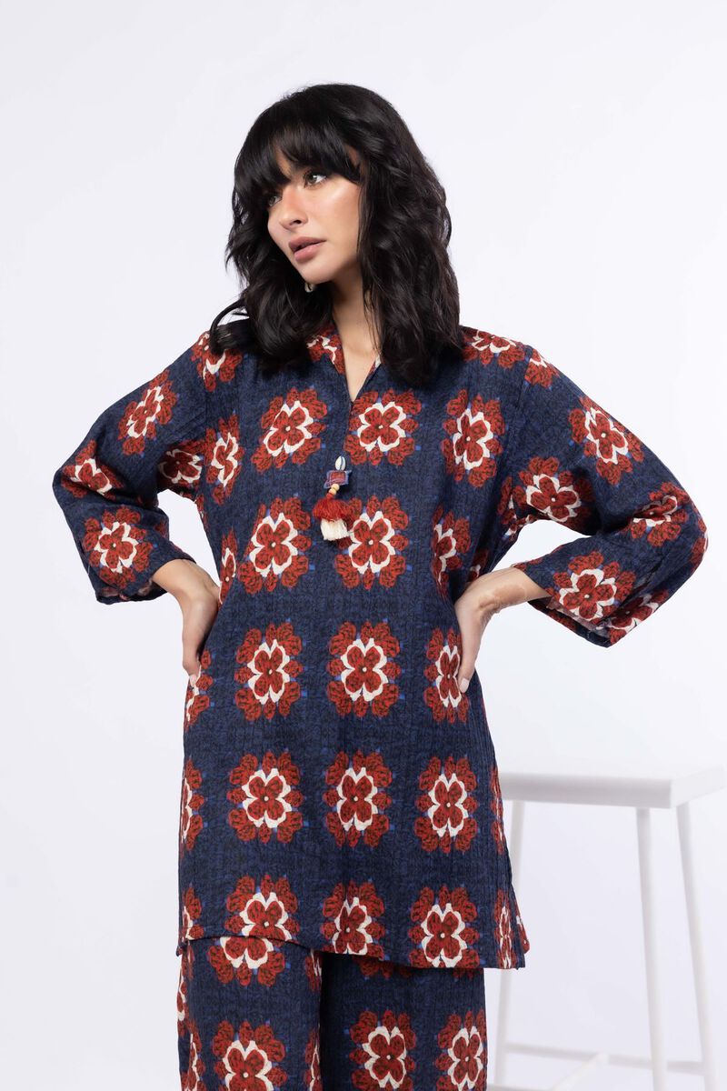 Printed | Double Layer Striped | Kurta | USD 15.00