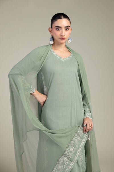 Embroidered | Chiffon | Chiffon Embroidered Dupatta | USD 40.00
