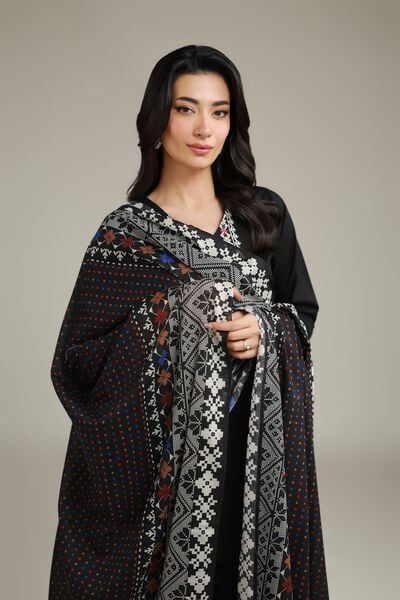 Embroidered | Lawn | Black Lawn Dupatta | USD 25.00