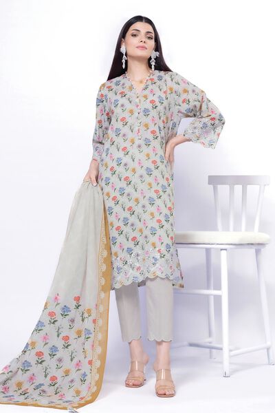 Embroidered | Lawn | Fabrics 3 Piece | USD 20.00