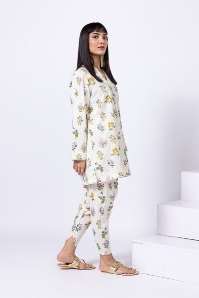 Printed | Crosshatch Poplin | Pants | USD 10.00