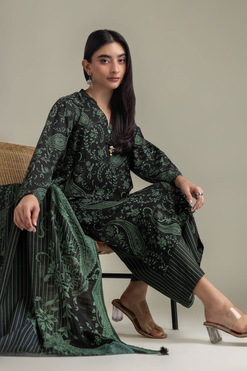 Printed | Light Khaddar | Tailored 3-Piece Set | USD 65.00