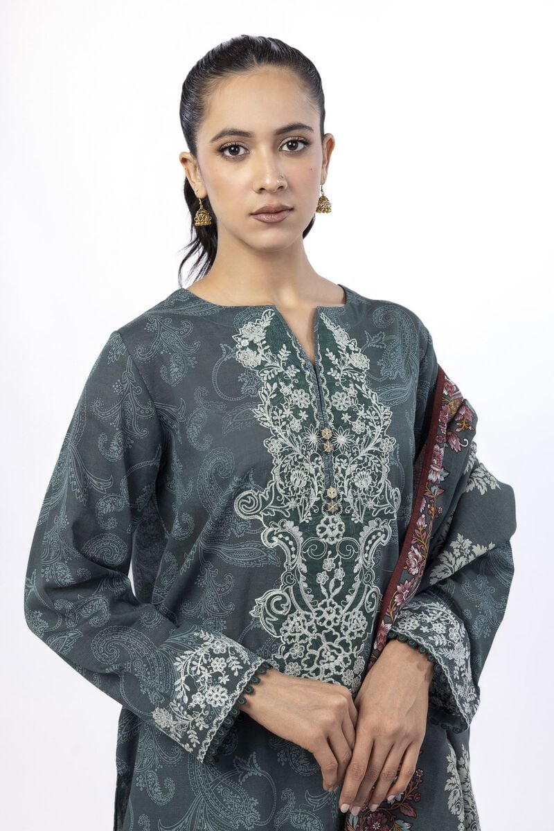 Embroidered | Light Khaddar | Tailored 3 Piece | USD 50.00