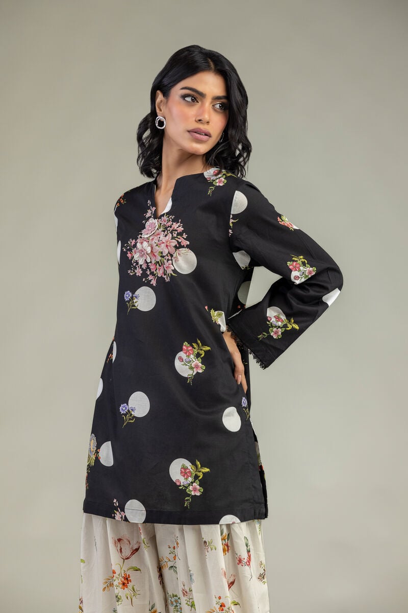 Embroidered | Cambric | Black Cambric Kurta | USD 30.00