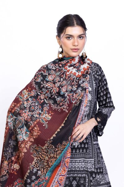 Printed | Mesuri Khaddar | Dupatta | USD 8.50