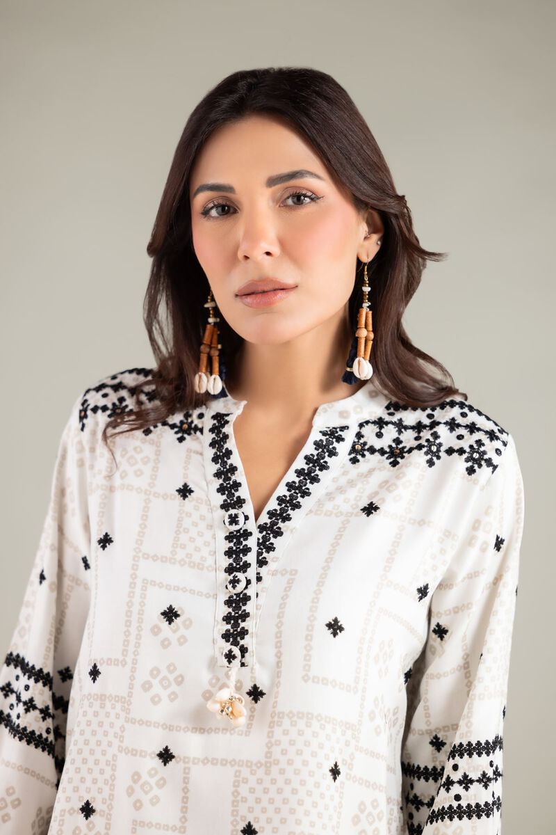 Embroidered | Viscose Crepe | Shirt | USD 40.00