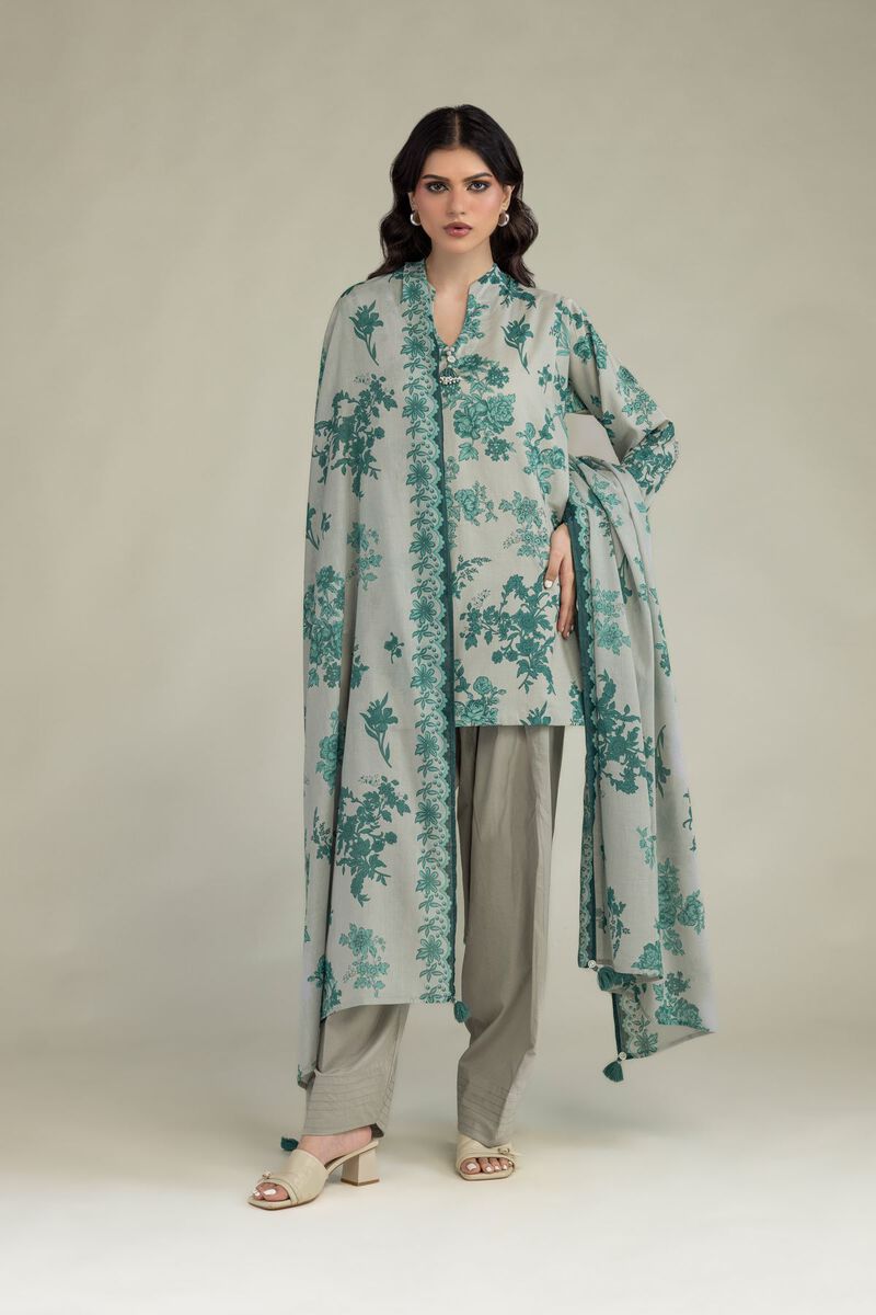 Embroidered | Lawn | Floral Lawn Dupatta | USD 30.00