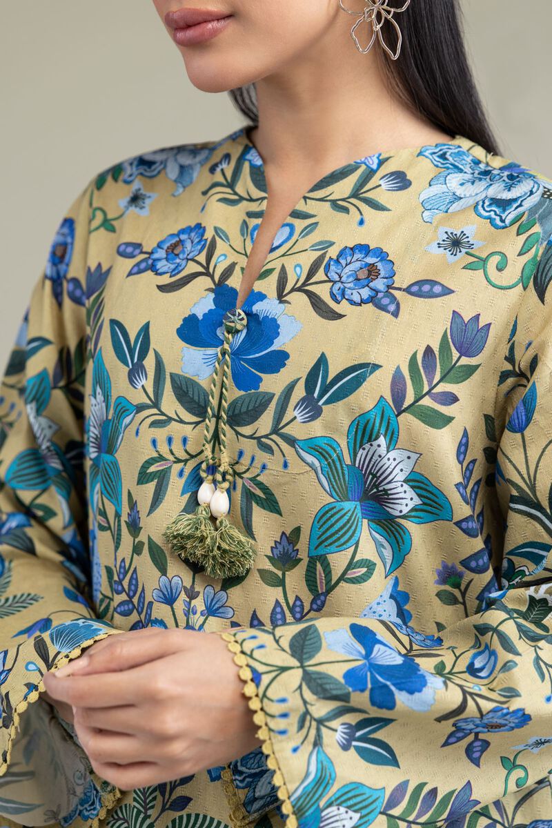Printed | Cotton Dobby | Floral Cotton Kurta | USD 30.00