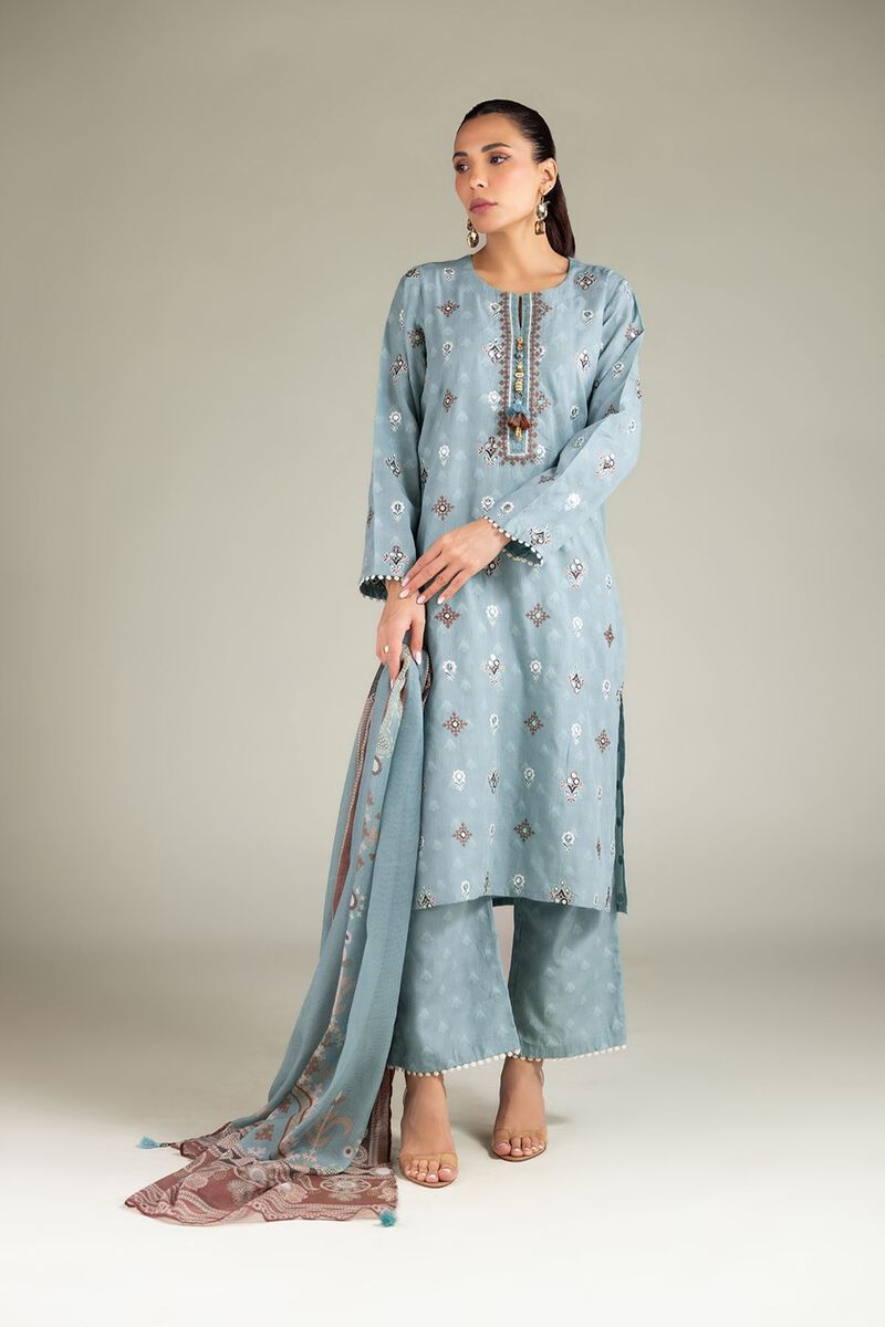 Embroidered | Broshia | Tailored 3 Piece | USD 80.00