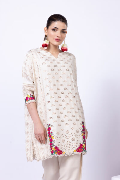 Embroidered | Viscose Oak Silk | Kurta | USD 42.50