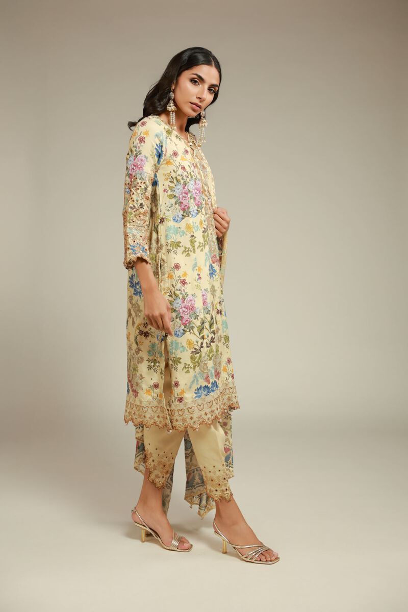 Embroidered | Raw Silk | 3 Piece Co-ord Set | USD 145.00