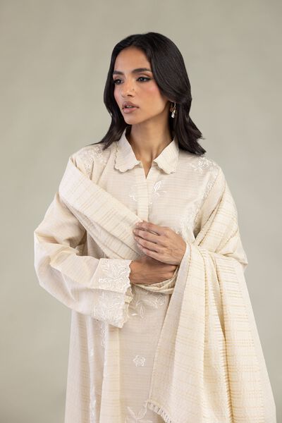 Embroidered | Messuri Dobby | Messuri Tailored 3-Piece | USD 85.00