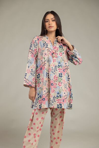 Printed | Cambric | Short Floral Kurta | USD 35.00