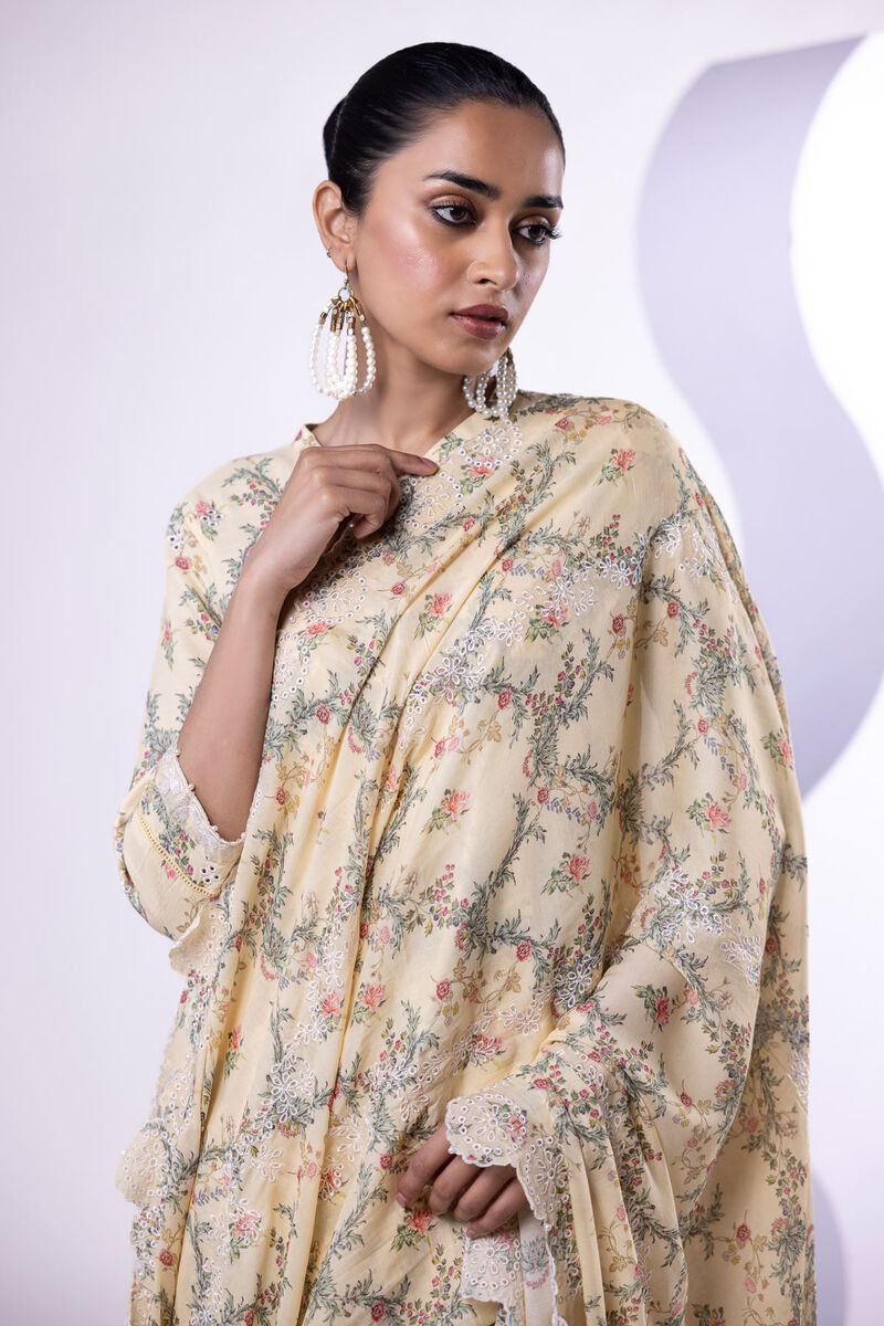 Embroidered | Light Thai Silk | Dupatta | USD 40.00
