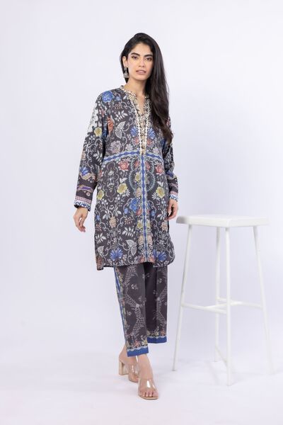 Printed | Russian Raw Silk | Pants | USD 23.00