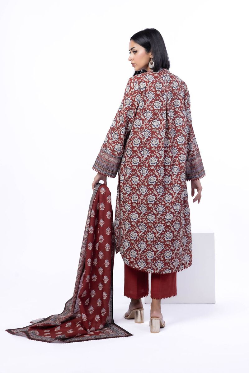 Printed | Textured Cotton | Tailored 3 Piece | USD 45.00