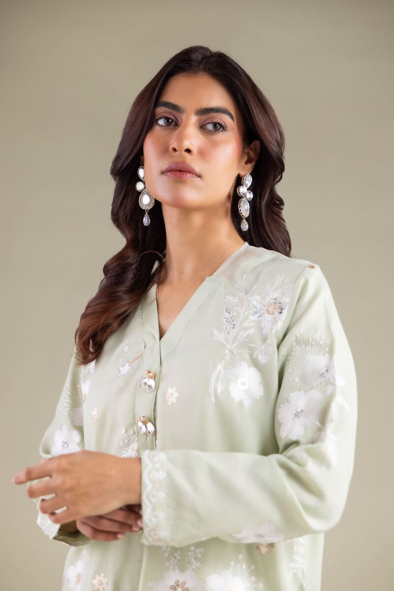Embroidered | Raw Silk | Kurta | USD 55.00