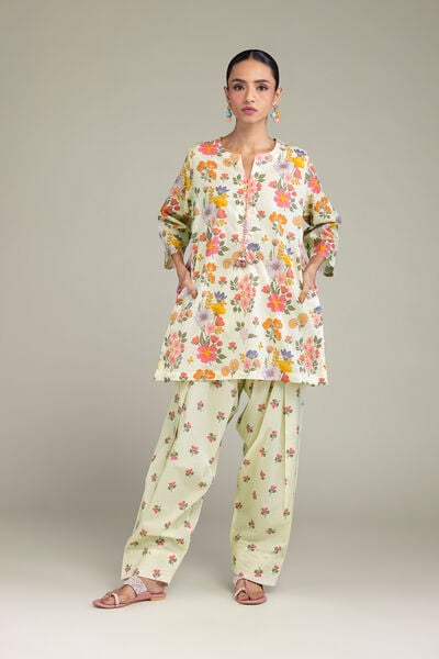 Printed | Cambric | Floral Cambric Shalwar | USD 25.00