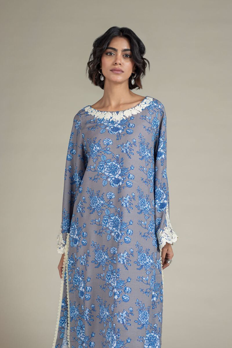 Embroidered | Raw Silk | Kurta | USD 40.00