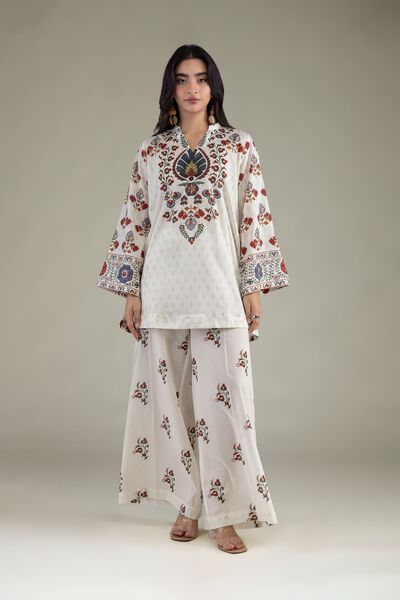 Printed | Cambric | Floral Cambric Pants | USD 30.00