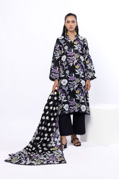 Printed | Textured Cotton | Tailored 3 Piece | USD 45.00