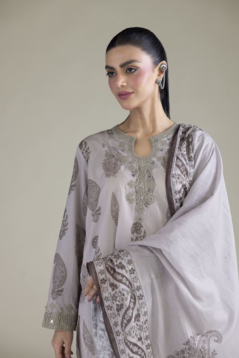 Embroidered | Cambric | Cambric Tailored 3-Piece | USD 65.00