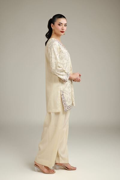 Embroidered | Raw Silk | Embroidered Silk Shalwar | USD 35.00