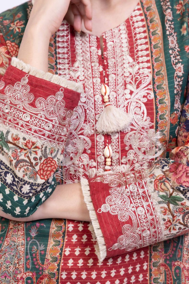 Embroidered | Textured Cotton | Kurta | USD 35.00