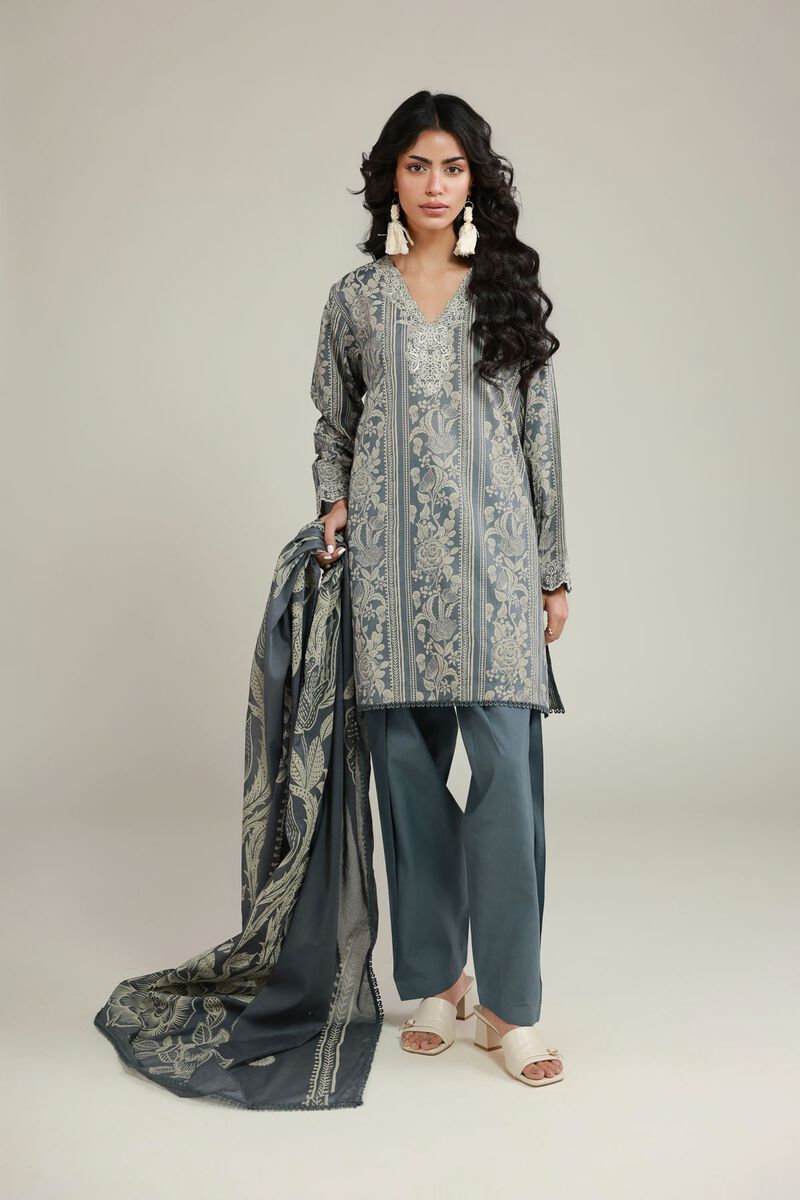 Printed | Lawn | 3-Piece Floral Suit | USD 70.00