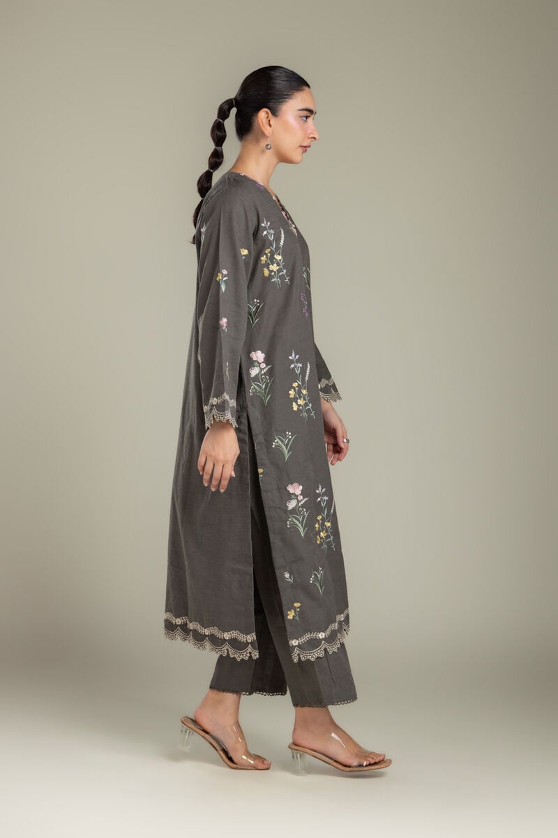 Embroidered | Light Khaddar | Fabrics 2 Piece | Top and Bottom | null